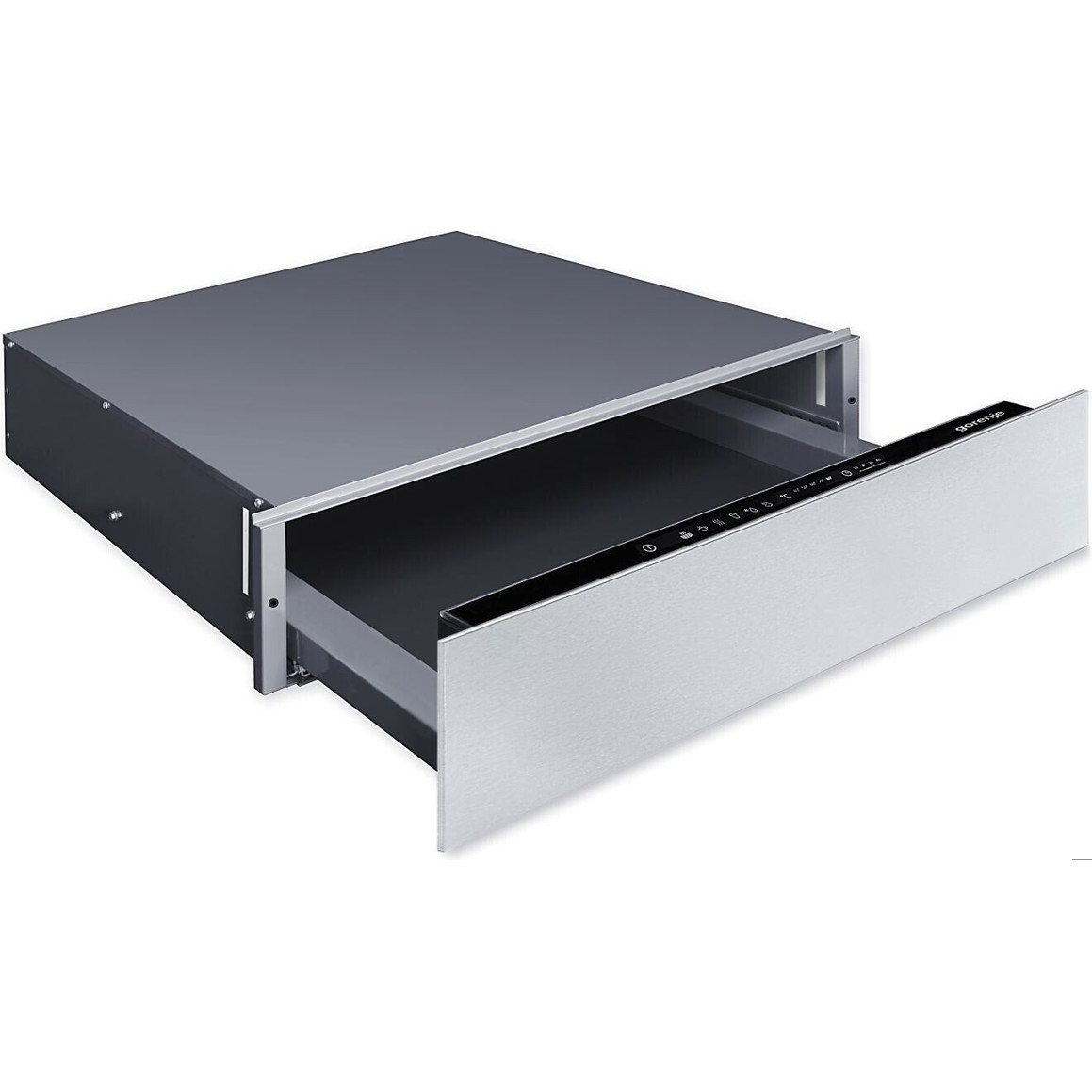 Gorenje - WD1410X Wärmeschublade (silber, 59,5 cm Breite, Teleskop Vollauszug, Push-to-open Öffnungssystem)