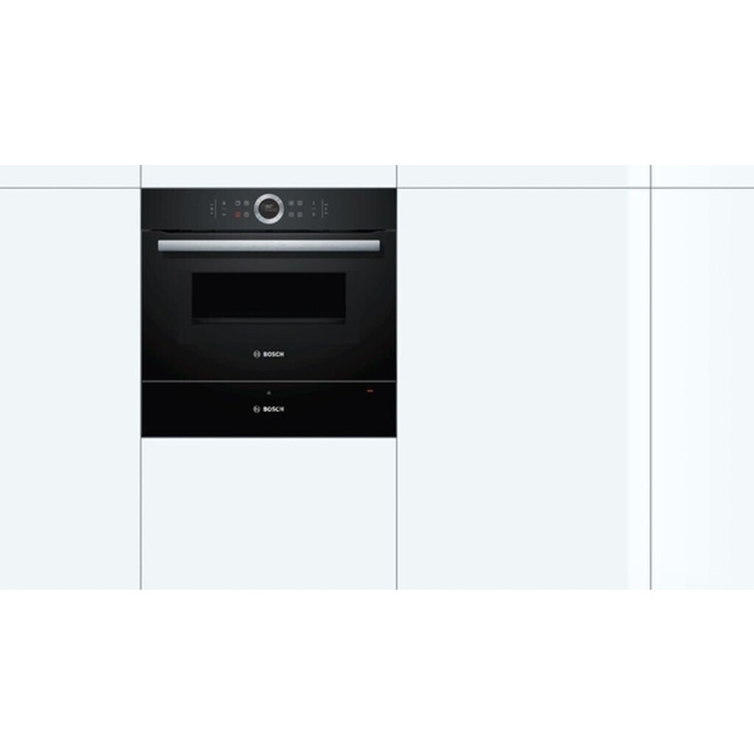 Bosch - BIC630NB1 - Wärmeschublade Schwarz (grifflos, 59,4 cm Breite, 54,8 cm Tiefe)