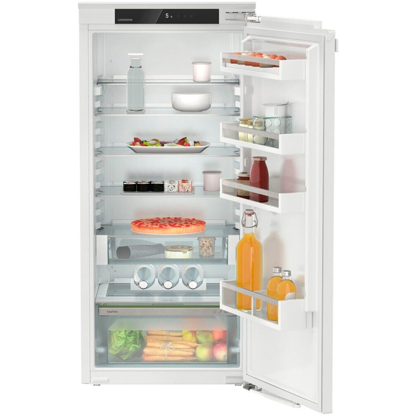 Liebherr - IRc 4120 - Weißer integrierbarer Vollraumkühlschrank mit LED Beleuchtung (Temperaturanzeige, Sicherheitsglas), 202 L, Schnellkühlen, Festtür, Rechtsanschlag, Familienfreundlich
