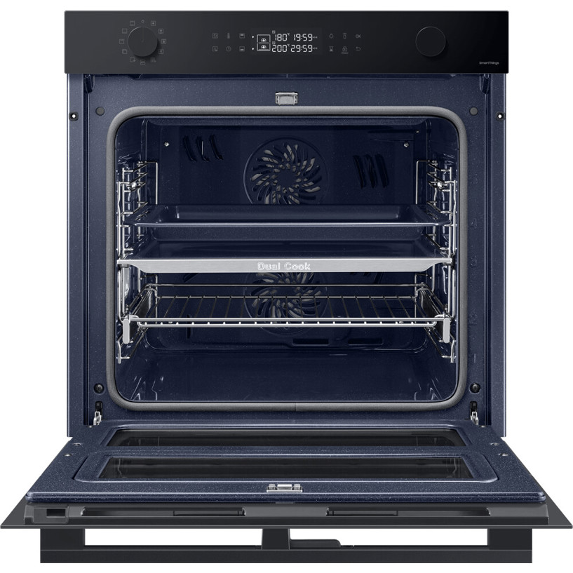 Samsung - NV7B4550VAK/U1 - Einbaubackofen mit Pyrolyse, WLAN & LED-Display (76L, 1.600W, 59,6cm Breite)