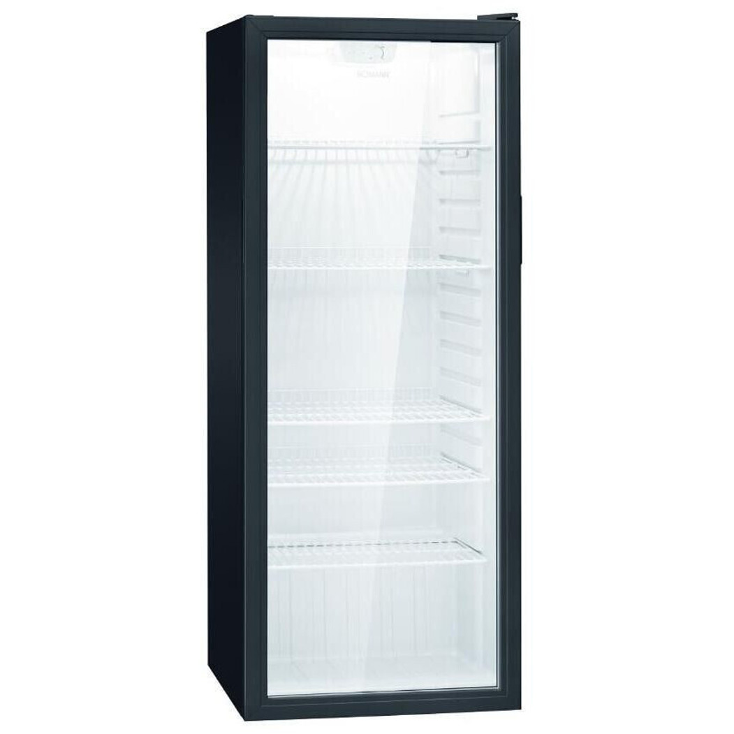 Bomann - KSG 7289 - Freistehender Getränkekühlschrank mit Glastür (143 cm, 58 cm, rechts wechselbar, 245 Liter)