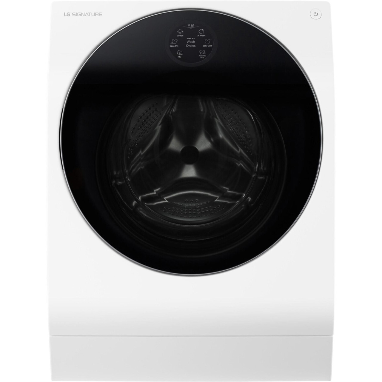 LG - LSWD099X (Weißer freistehender Waschtrockner - 10kg Waschen / 7kg Trocknen, Inverter-Motor, LCD Touchbedienung, Smart Home fähig, Trommelvolumen 78L)