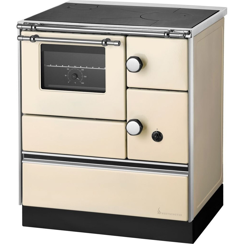 Wamsler - K 176 A/70 - Standgerät Holzherd creme (seitlich links, 85x70x60 cm, 5 kW Heizleistung)
