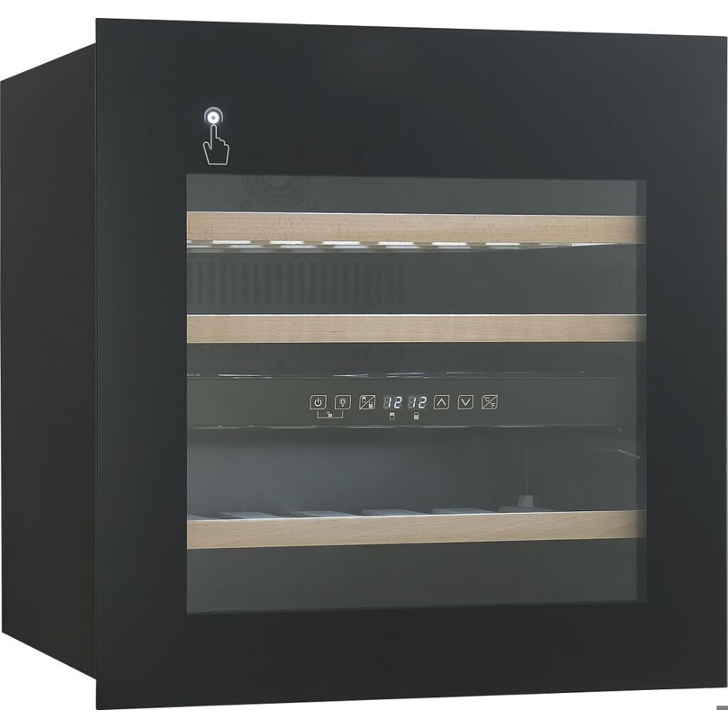 Wolkenstein - EWTS85-36ED - Einbau Weintemperierschrank (schwarz, 85L, 36 Flaschen, Holzlagerböden)