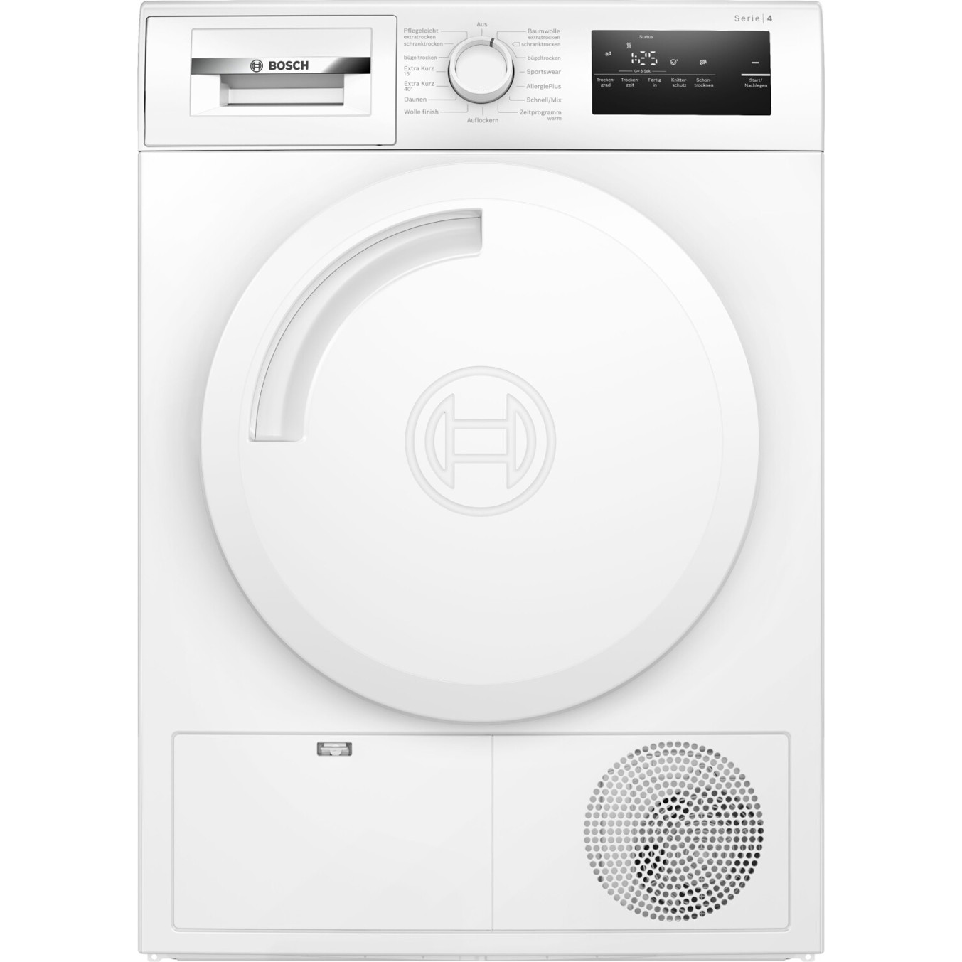 Bosch - WTN83203 (Kondenstrockner weiß mit 8 kg Füllmenge, Restfeuchtesensor, LED-Display und AutoDry)