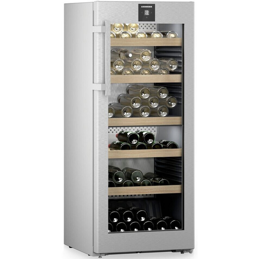 Liebherr - WPsd 4652-20 (Freistehender Weintemperierschrank, 107 Flaschen, Silber)