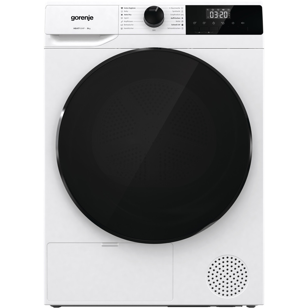 Gorenje - DHNA93/DE - Wärmepumpentrockner (9 kg, freistehend, weiß, Restfeuchtesensor)