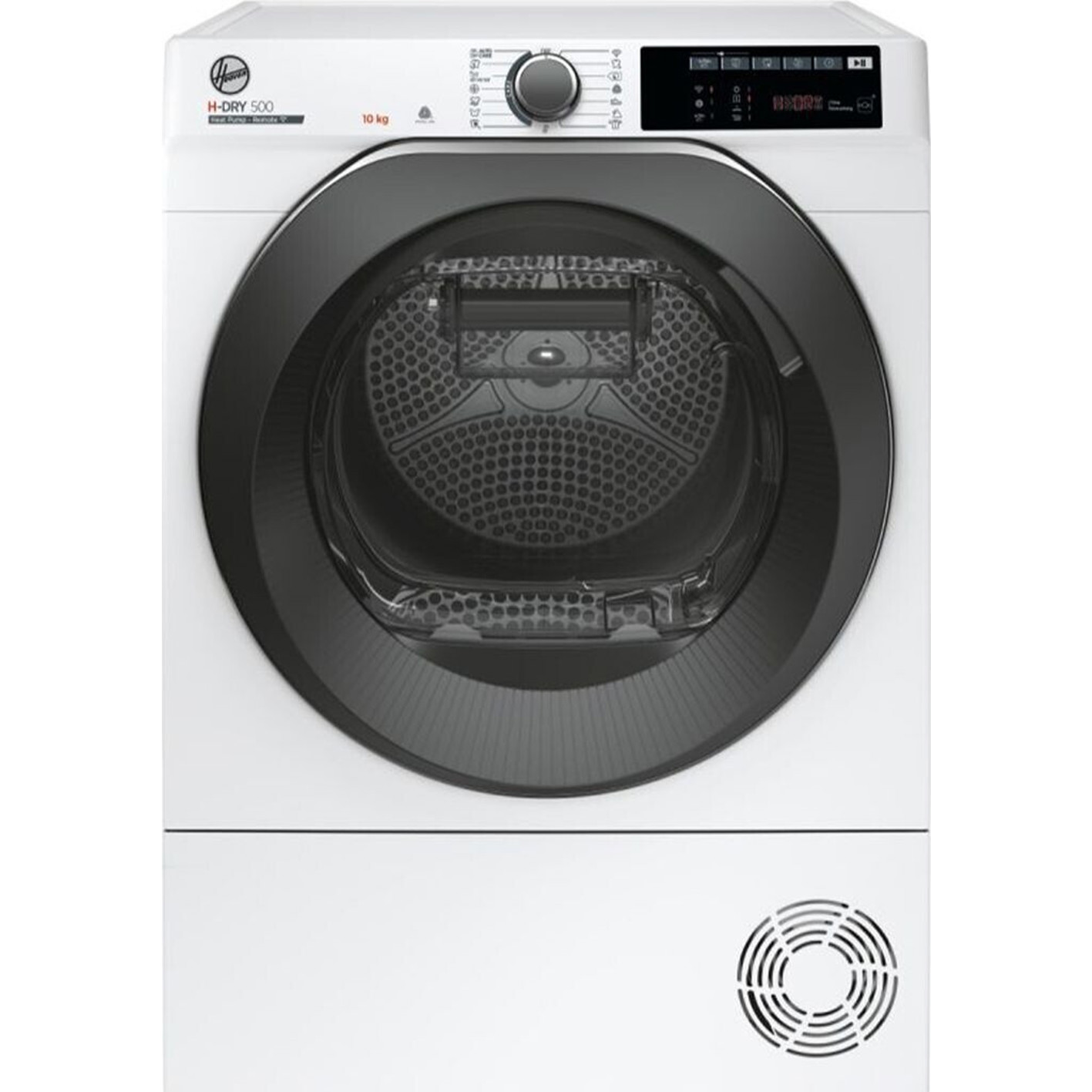 Hoover - NDE H10A2TSBEXS-S (Wärmepumpentrockner, weiß, Frontlader, 10 kg, WiFiConn@ct/AquaVision)
