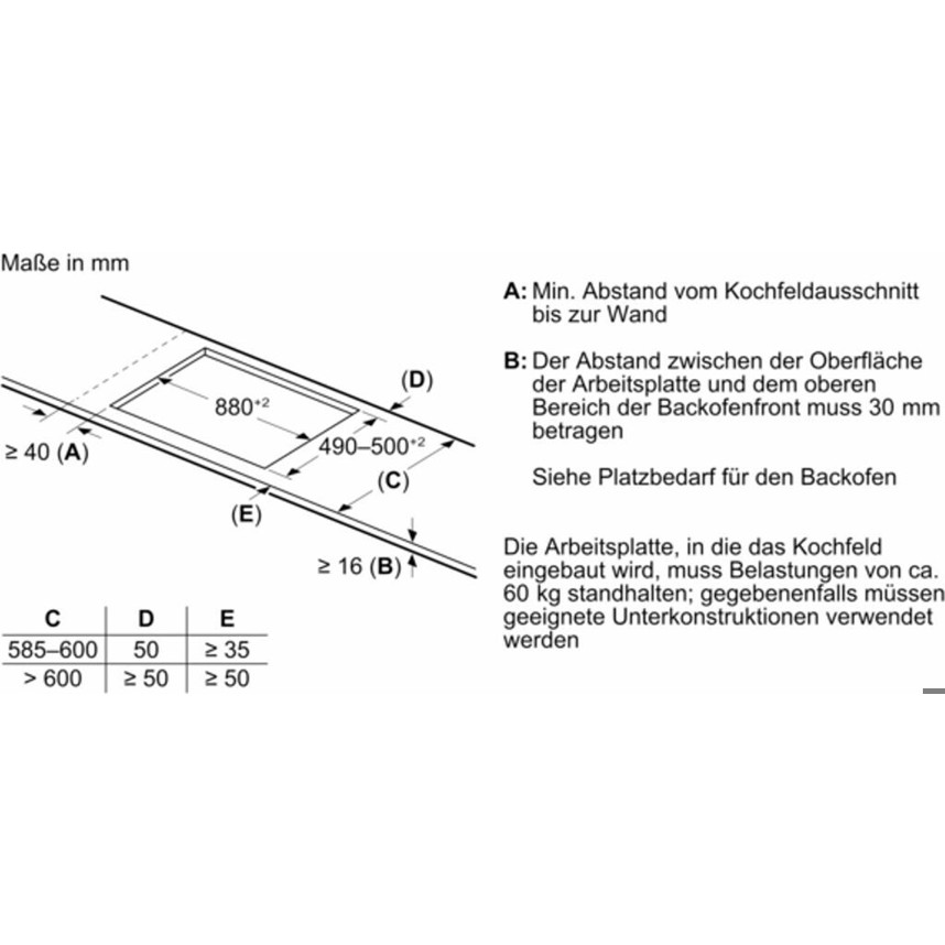 Neff - T69TTX4L0 (Induktionskochfeld, Glaskeramik, schwarz, 5 Kochzonen, Bratsensor, WLAN)