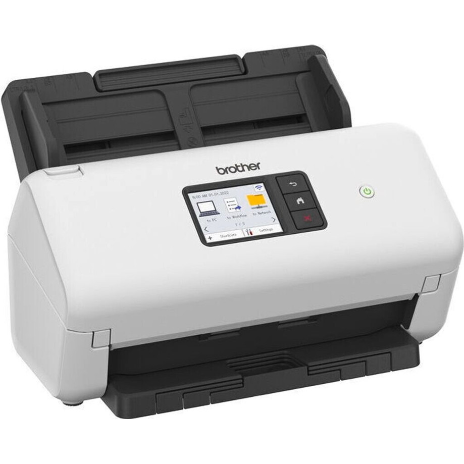 Brother - ADS-4500W, Dokumenten-Scanner (grau, A4, Touchscreen-Farbdisplay, 600 dpi, 35 Seiten/min)