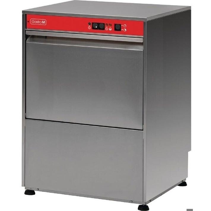 Gastro M - Dw51 Gewerbegeschirrspüler mit 500x500mm Korbabmessungen, Temperatur-Kontrollleuchte, 3L Tank, Wasserenthärter, Besteckkorb & Ablaufpumpe