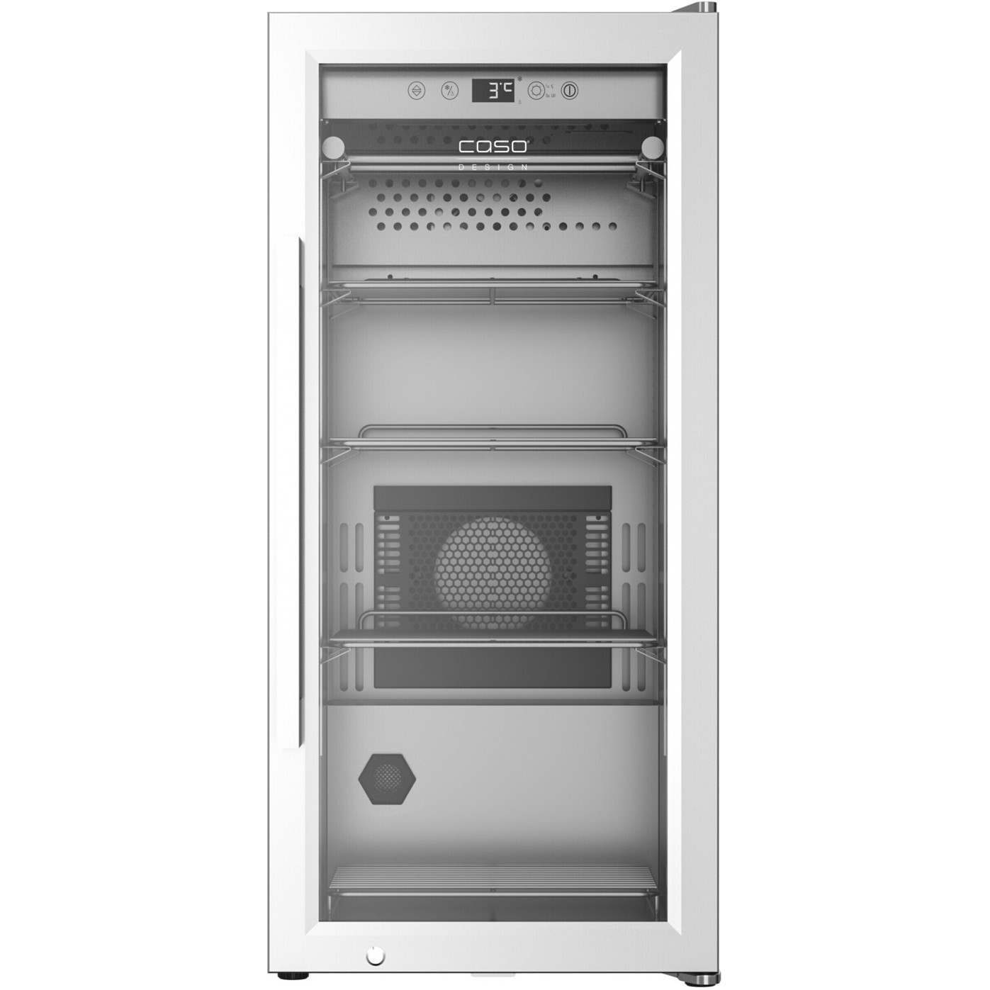 Caso - DryAged Master 63 - Freistehender Reifeschrank aus Edelstahl (63L, elektronische Temperaturregelung, UV-Licht)