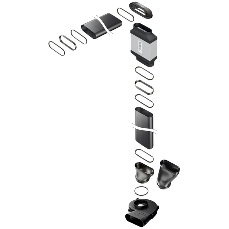 Bora - UESDFSL (Universal Ecotube Set) - Dunstabzugrohr-Zubehör mit USDF und ULS