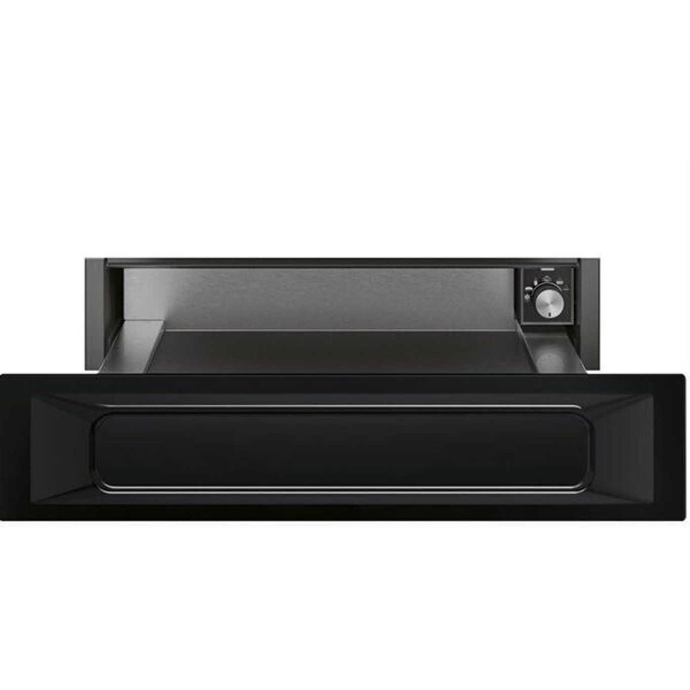 Smeg - CPR915N (schwarz Wärmeschublade mit Push-to-open Öffnungssystem und Teleskop Vollauszug)