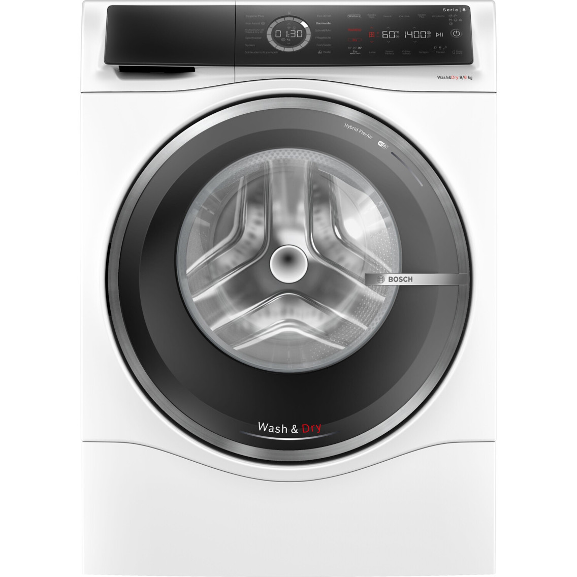 Bosch - WNC244070 (Smarthome WLAN Waschtrockner, freistehend, Frontlader, 9 kg Waschen/6 kg Trocknen, Inverter-Motor, EcoSilence Drive)