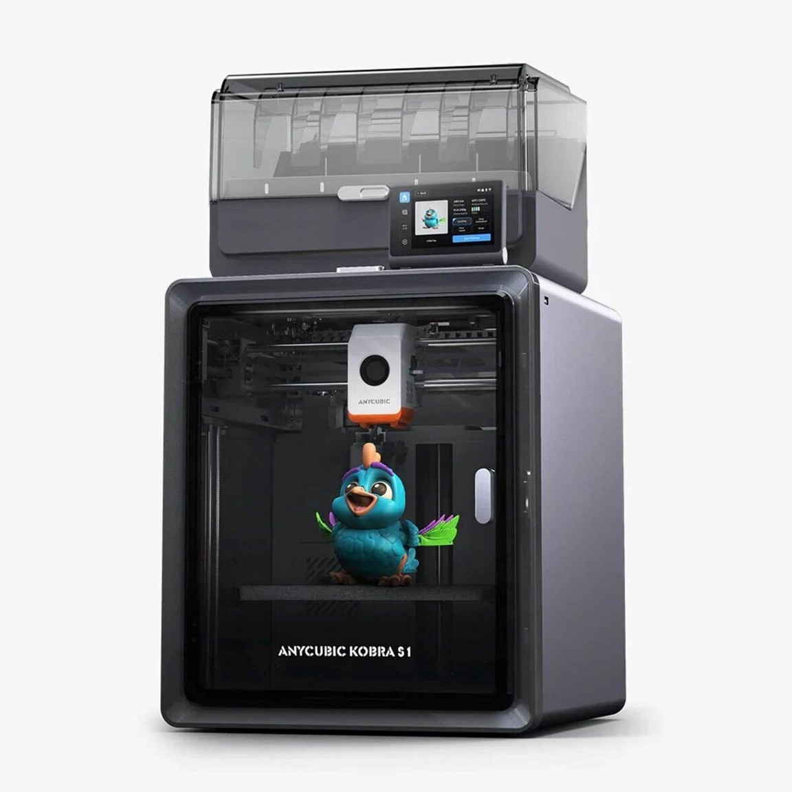 Anycubic - Kobra S1 - 3D Printer Combo (FFF, 250x250x250mm, 600mm/s, 0,4mm, LCD-Touchdisplay, schwarz)
