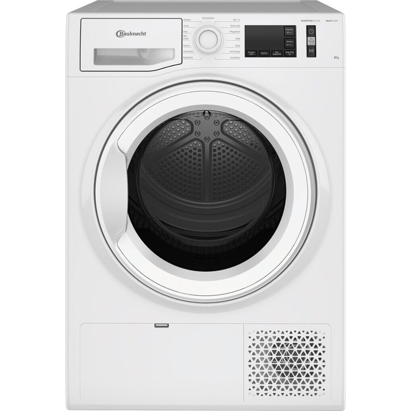 Bauknecht - TK AO 83 N, Freistehender Wärmepumpentrockner (8 kg, weiß, 64 dB)