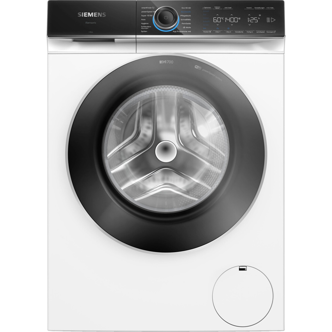 Siemens - WG44B2A40 (iQ700) Smart Waschmaschine weiß (WLAN, LED, 9 kg, leise)
