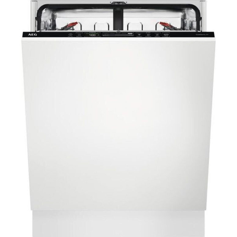 AEG - FSE82827P Schwarz (Einbaugeschirrspüler), 60 cm, Wasserschutz, 12 Maßgedecke, 44 dB(A)