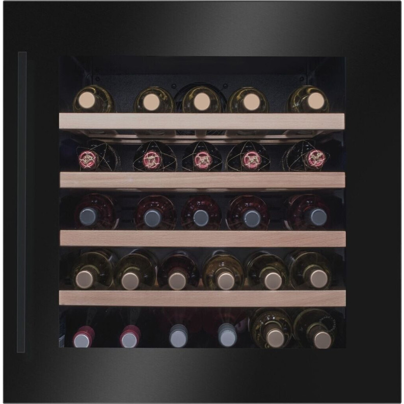 Amica - WK 341 210 S - Einbau-Weintemperierschrank (schwarz, LED-Beleuchtung, 40 Flaschen, 90 Liter)