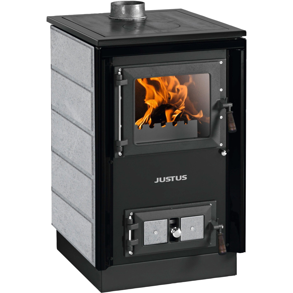 Justus - Rustico-50 2.0 - Stahl-Kochfeld (Holz & Zeitbrand)