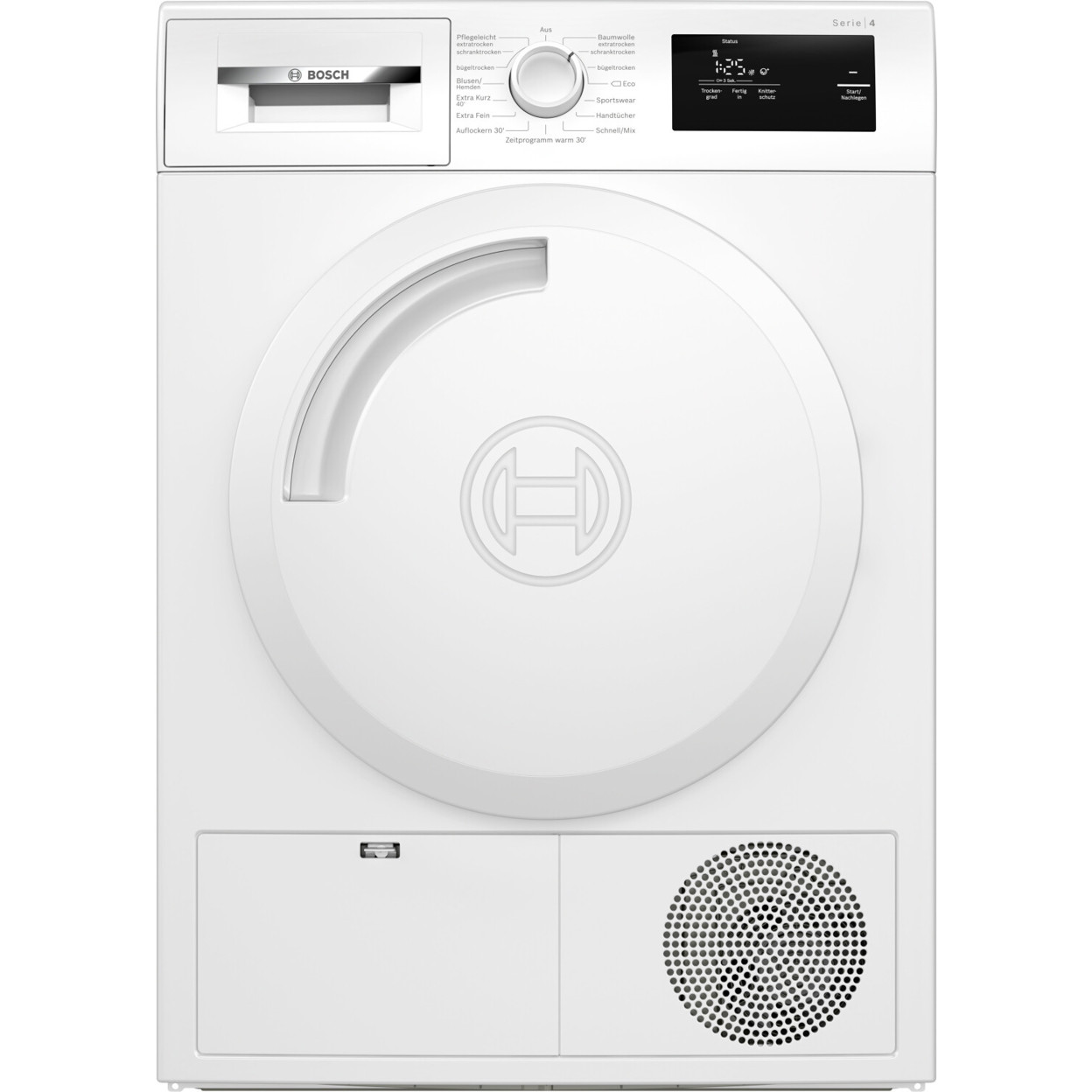 Bosch - WTH83003 - Wärmepumpentrockner mit AutoDry (weiß, Restfeuchte-Sensor, freistehend, ActiveAir System)