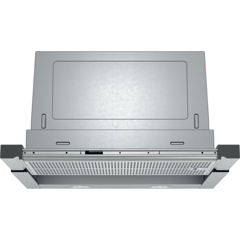 Siemens - LI67RA561 (Flachschirmhaube) - Edelstahl-Metall, 59,8 cm Breite, bürstenloser Motor, LED-Beleuchtung, 3 Gebläsestufen, 53 dB Betriebsgeräusch, mechanische Steuerung