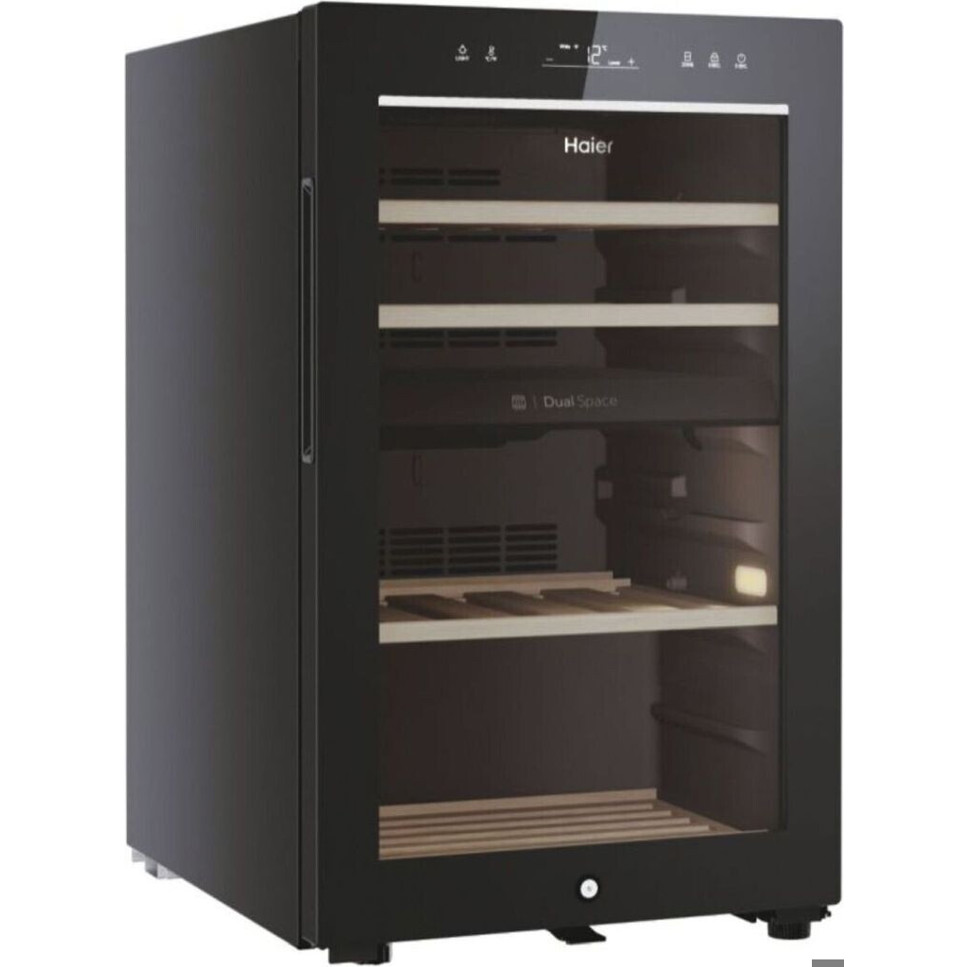 Haier - HWS42GDAU1 (Weinklimaschrank, 42 Flaschen, schwarz, Temperaturalarm)