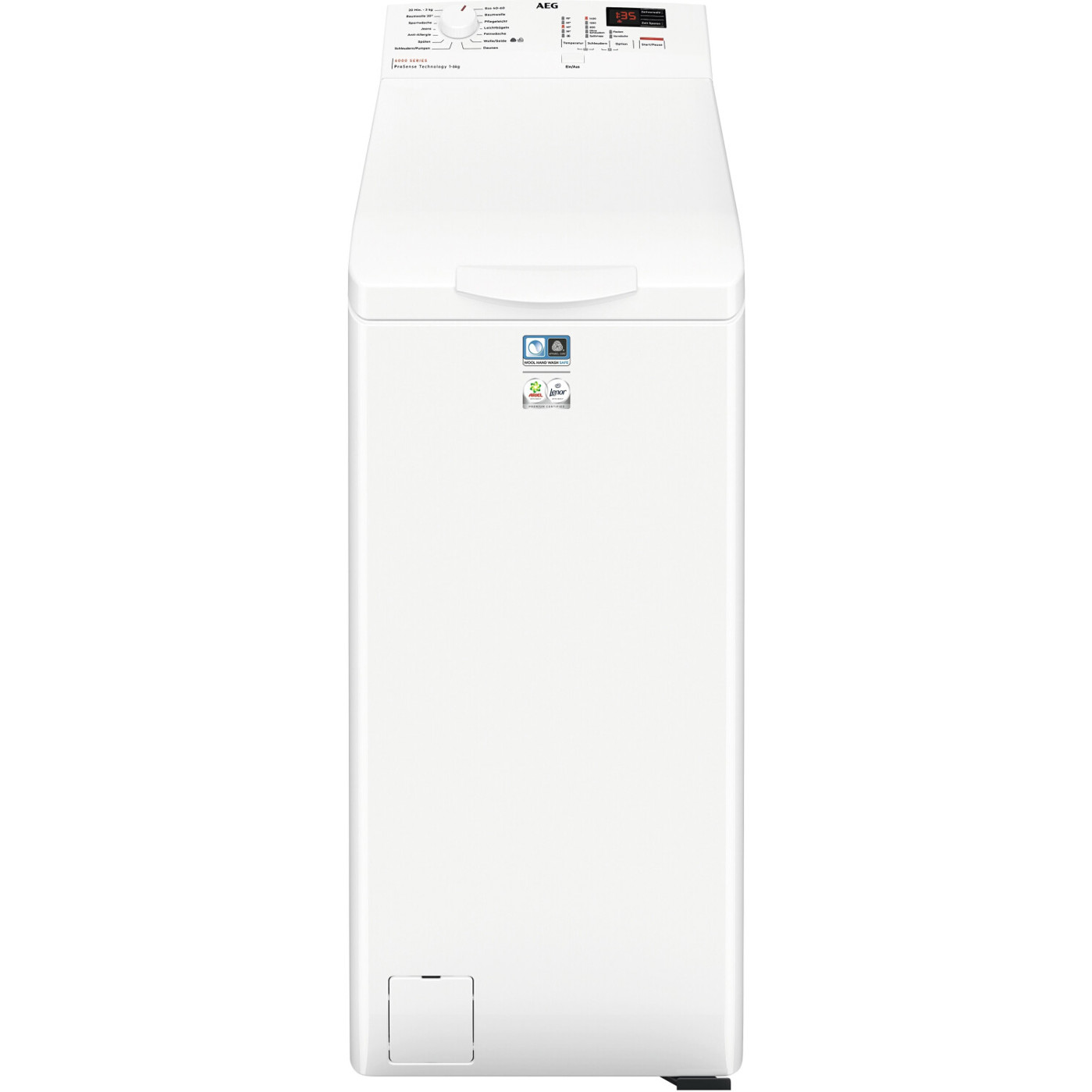 AEG - LTR6A41460 (Toplader Waschmaschine, freistehend, weiß, 6 kg)