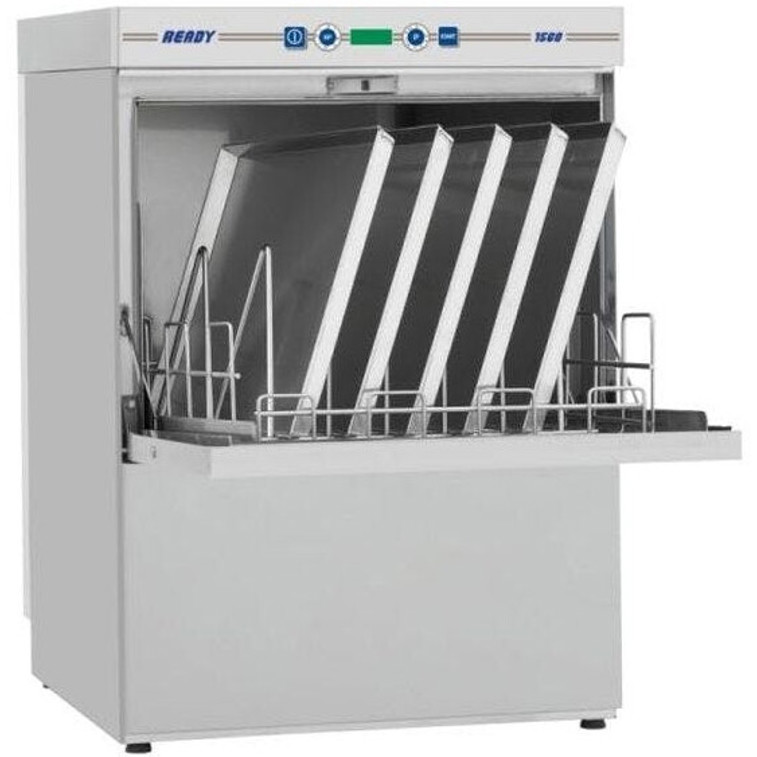 KBS - 1560AP Gewerbegeschirrspüler (Geschirrspülmaschine) - 85 cm Höhe, 500 x 500 mm Korb - Boilersicherheitsthermostat, Türkontaktschalter, Selbstreinigungsprogramm