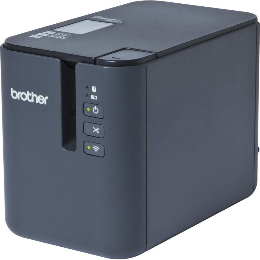 Brother - P950NW (Schwarz Netzwerkfähiges Beschriftungsgerät mit 60 mm/s Druck, Rahmen, Spiegelschrift, Vertikaldruck Funktionen)