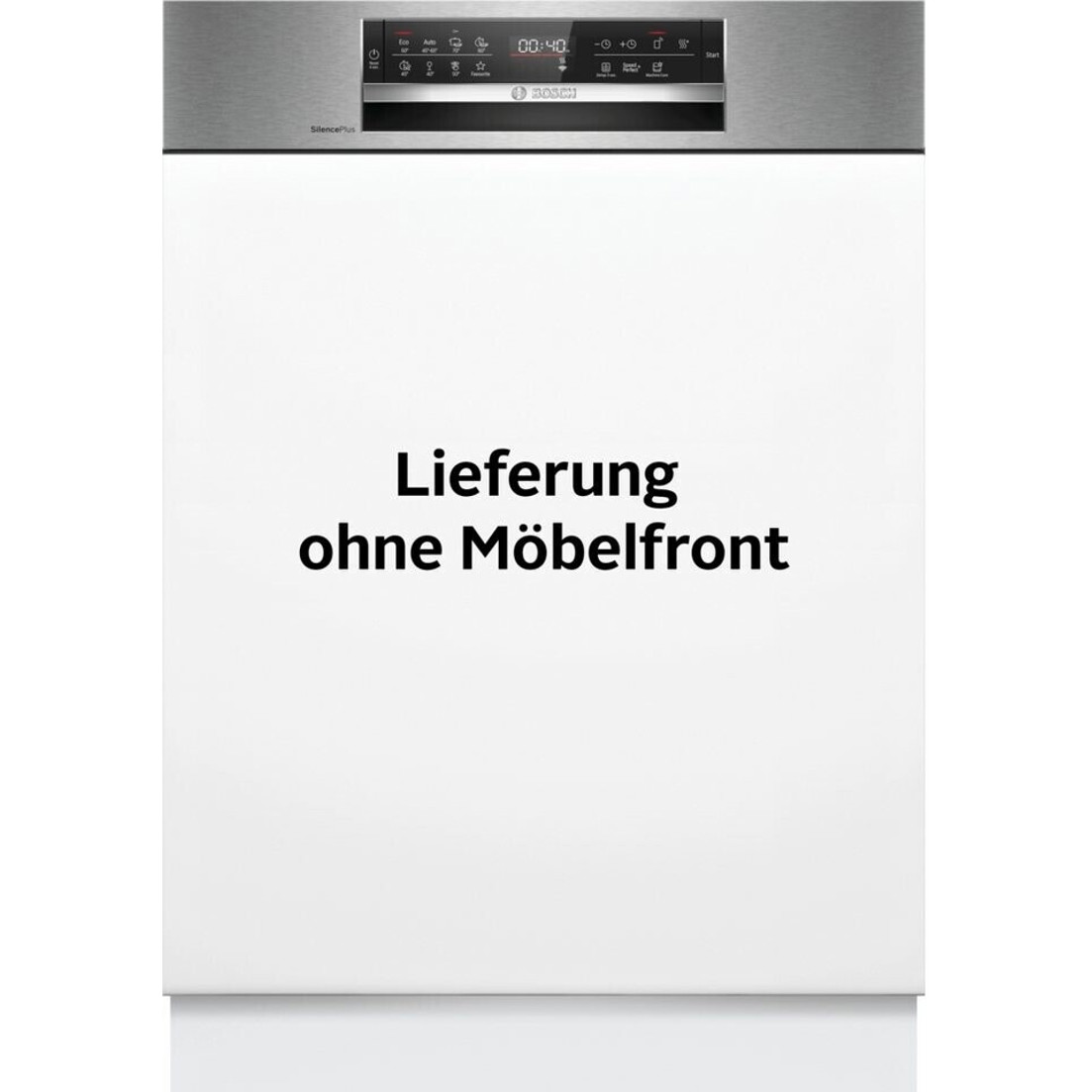 Bosch - SMI6ECS12E - Serie 6 Einbaugeschirrspüler (Teilintegrierbar, 14 Maßgedecke, WLAN, mit Besteckschublade)
