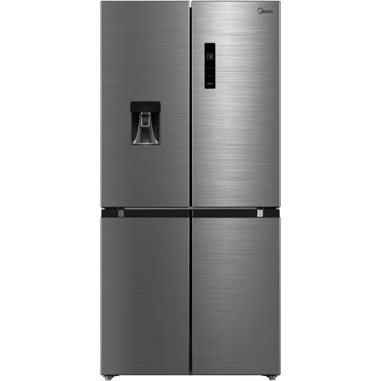 Midea - MDRM632FGD46W (Side-by-Side-Kühl-Gefrierkombination, freistehend, 470 Liter, No-Frost, 2-türig, Silber)