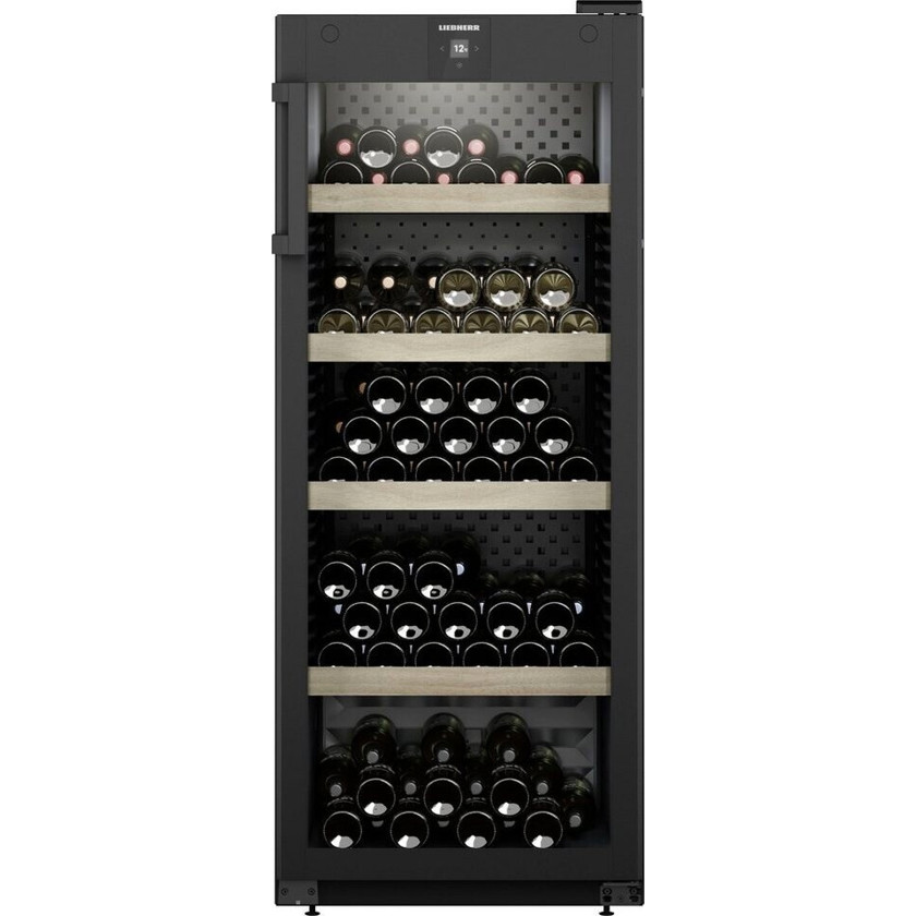 Liebherr - WPbl 4601-20 - GrandCru Weinklimaschrank (Freistehend, 166 Flaschen, Holzlagerböden, Schwarz)