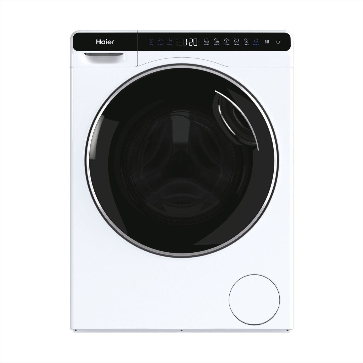 Haier - HW50-BP12307 - Frontlader Waschmaschine, weiß, 5 kg, Inverter-Motor, Smart Dual Spray